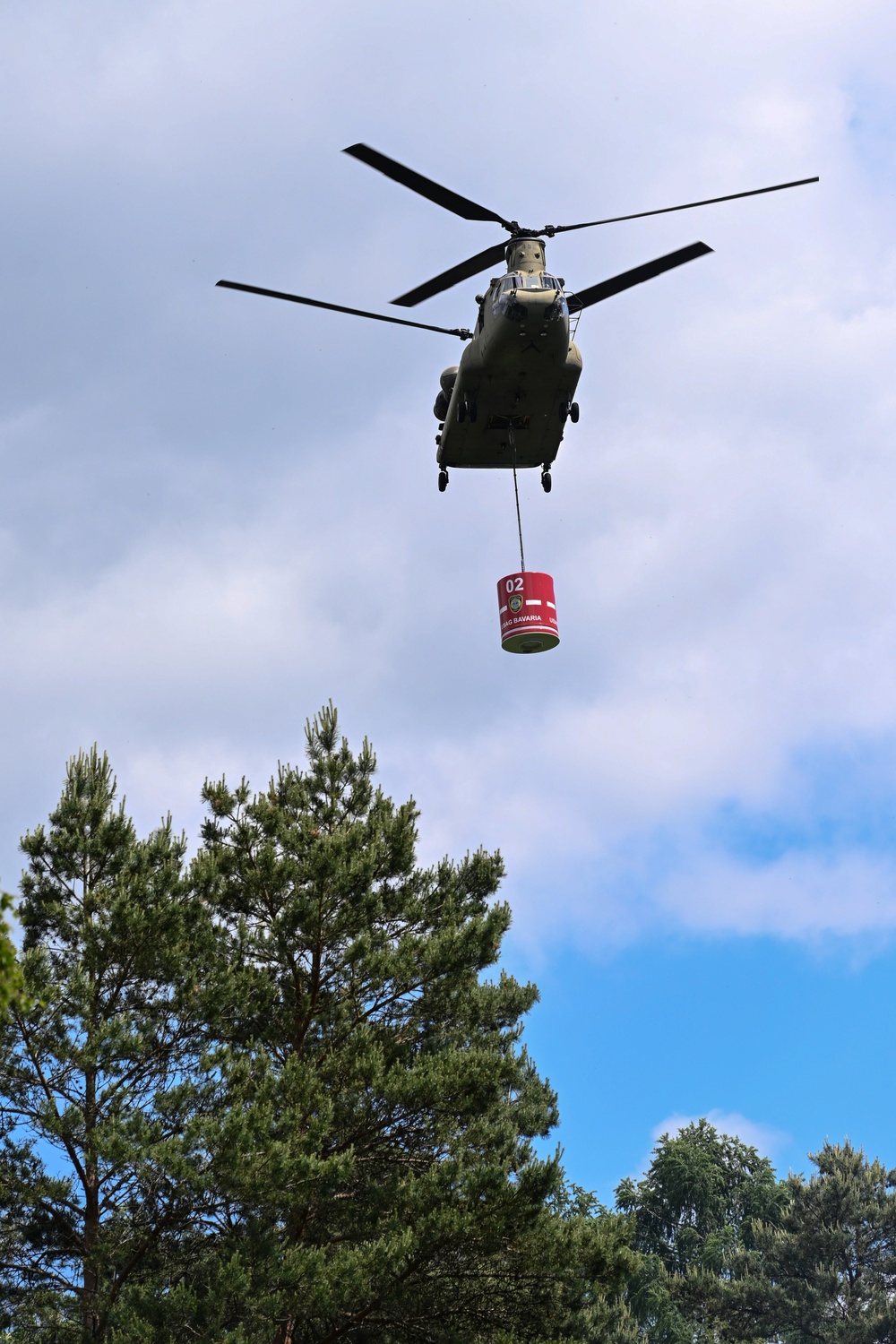 12CAB Supports USAG Bavaria Aerial Fire Fighting Training