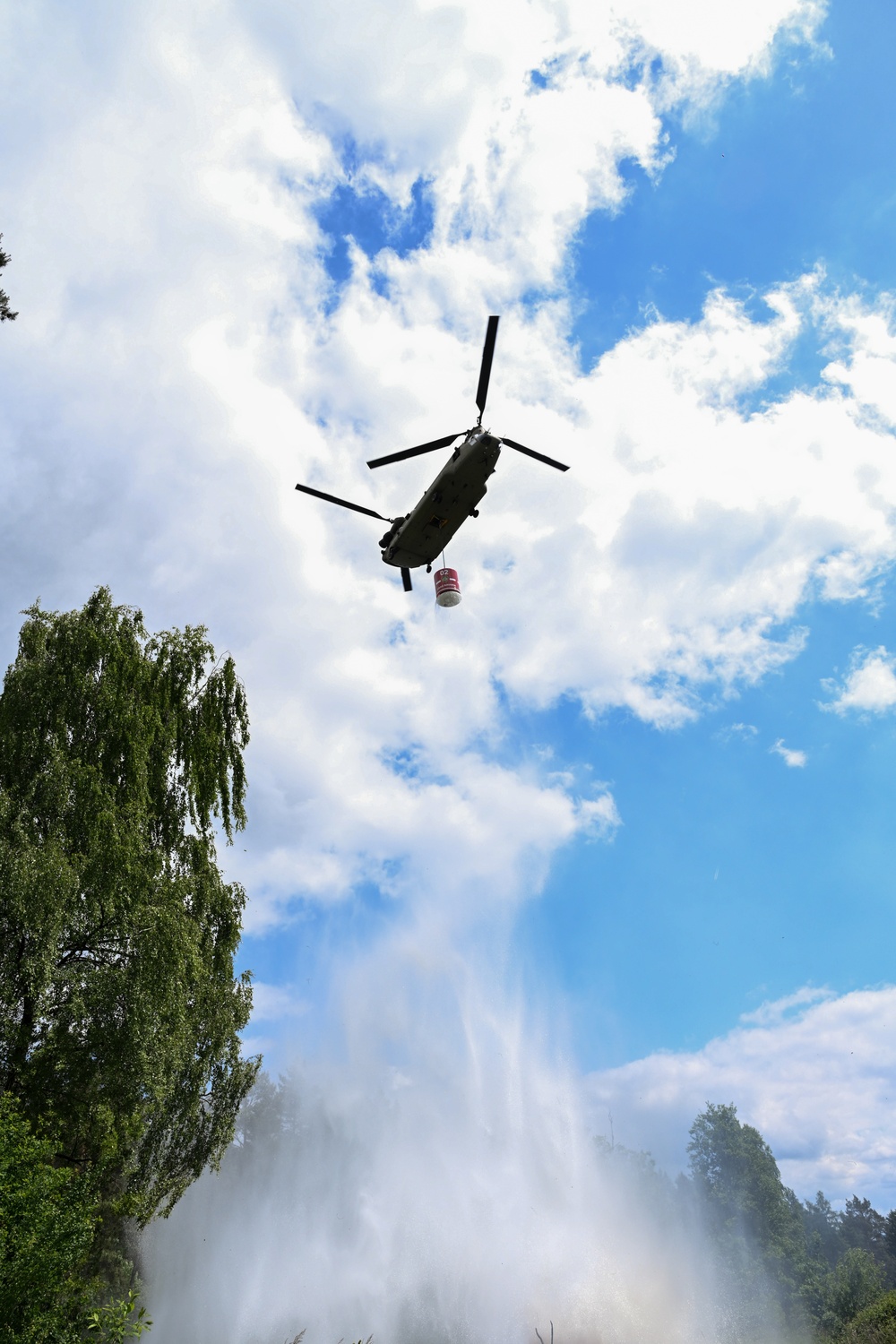 12CAB Supports USAG Bavaria Aerial Fire Fighting Training