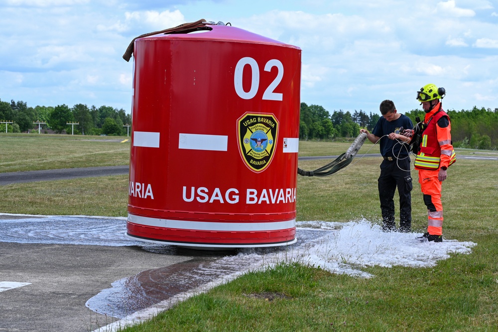 12CAB Supports USAG Bavaria Aerial Fire Fighting Training