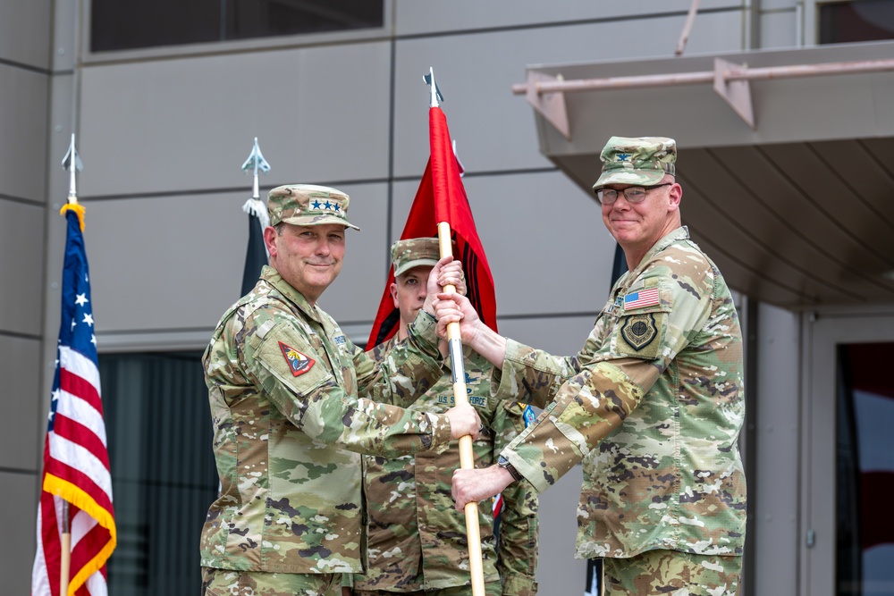Lyon passes torch to Bell at Space Delta 15, NSDC change of command