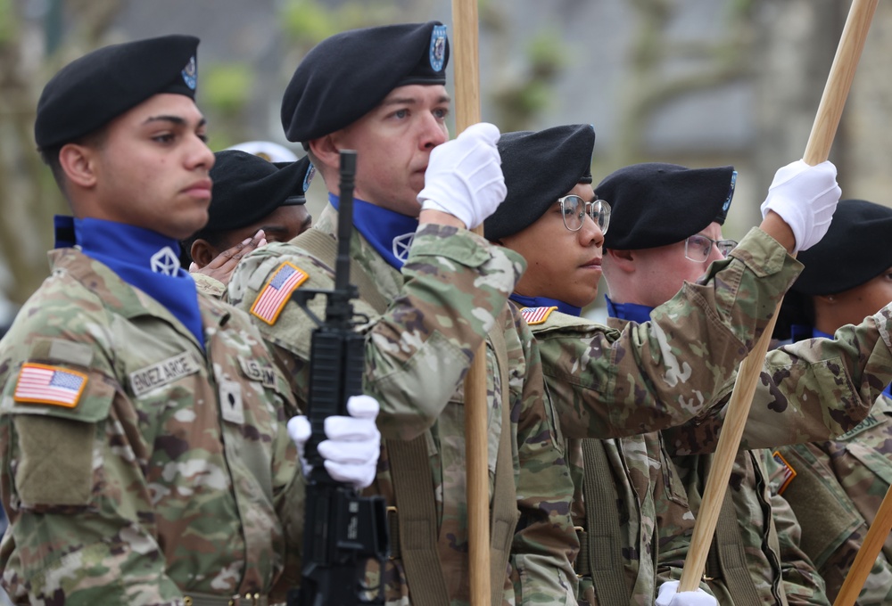 Lt. Gen. Charles Costanza, delivers remarks at ceremony honoring Gen. Eisenhower