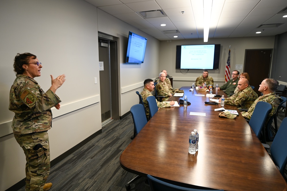 Brigadier General Filler Visits Total Force Defenders at the Alamo Wing