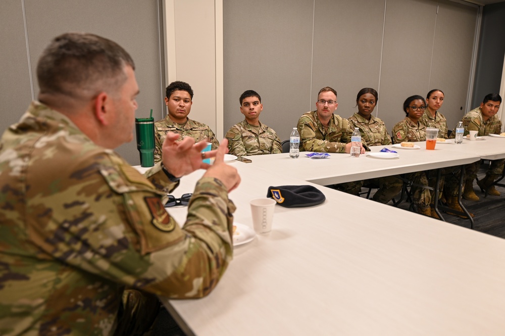 Brigadier General Filler Visits Total Force Defenders at the Alamo Wing
