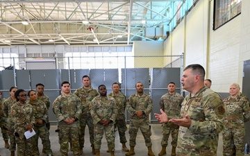 Brigadier General Filler Visits Total Force Defenders at the Alamo Wing