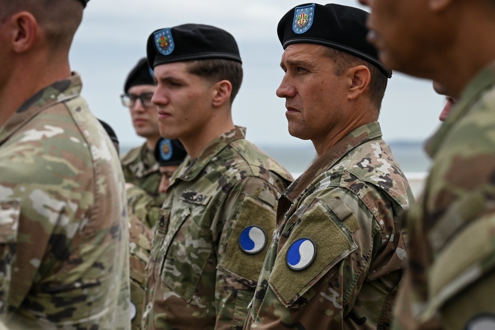 29th ID Soldiers conduct battle walk at Omaha Beach