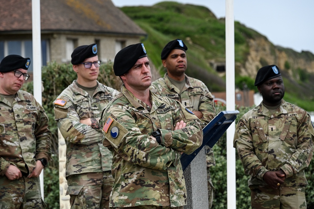 29th ID Soldiers conduct battle walk at Omaha Beach