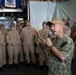 Acting Chief of Naval Operations Adm. Jim Kilby recognizes Sailors assigned to USS Billings