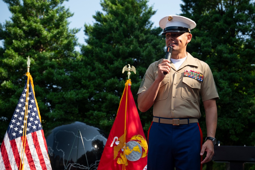 Marine Week Nashville; Wreath Laying at the Tennessee World War II Memorial