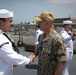 Acting Chief of Naval Operations Adm. Jim Kilby recognizes Sailors assigned to USS Billings