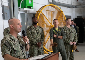 Acting Chief of Naval Operations Adm. Jim Kilby recognizes Sailors assigned to Helicopter Maritime Strike (HSM) Squadron 48