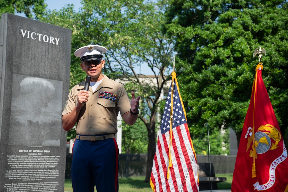 Marine Week Nashville; Wreath Laying at the Tennessee World War II Memorial