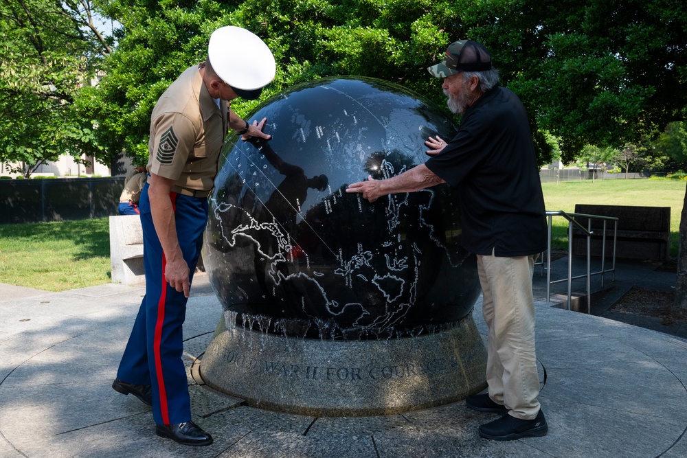 Marine Week Nashville; Wreath Laying at the Tennessee World War II Memorial