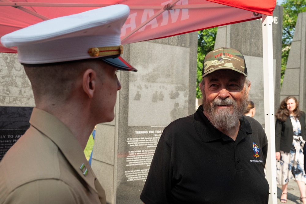 Marine Week Nashville; Wreath Laying at the Tennessee World War II Memorial