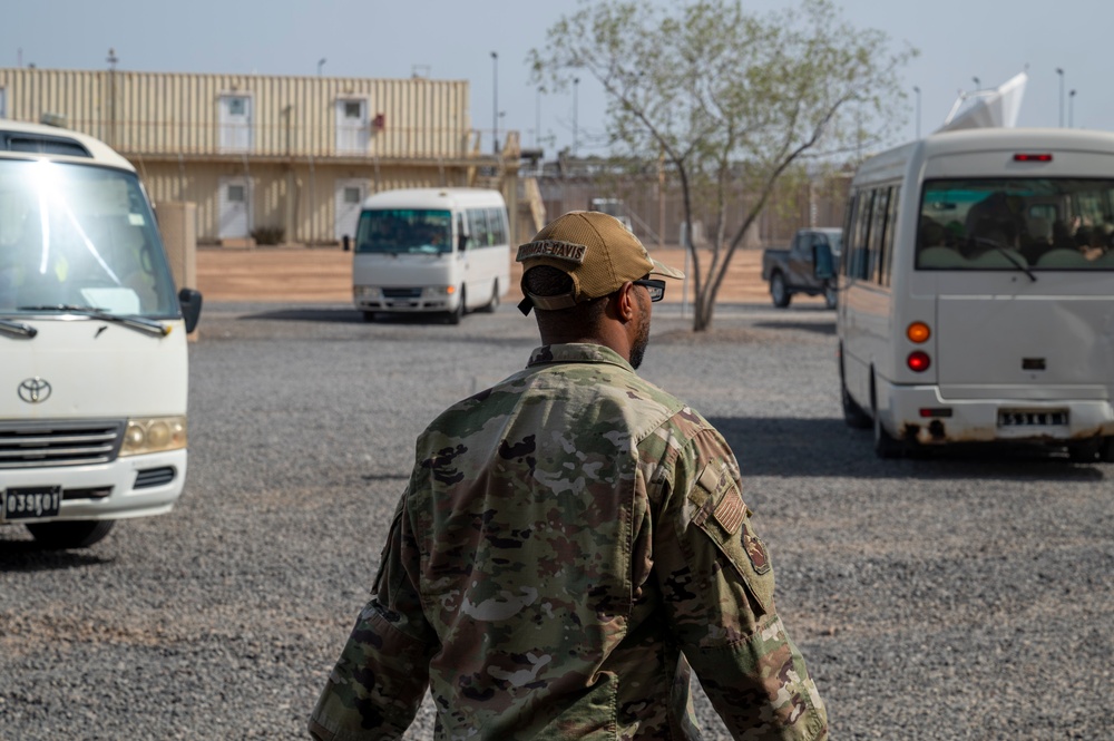 449th Air Expeditionary Group Personnel Support for Contingency Operations Team Welcomes New Arrivals to Camp Lemonnier