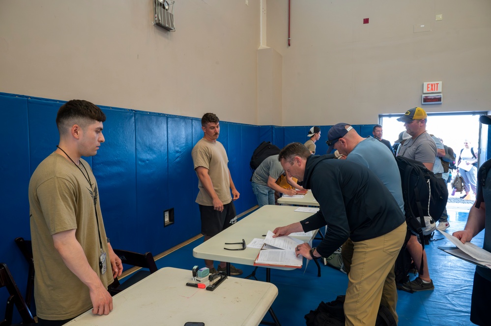 449th Air Expeditionary Group Personnel Support for Contingency Operations Team Welcomes New Arrivals to Camp Lemonnier