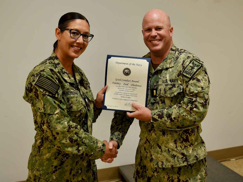MU2 Glorilyvet Sanchez Maymi receives Good Conduct Award