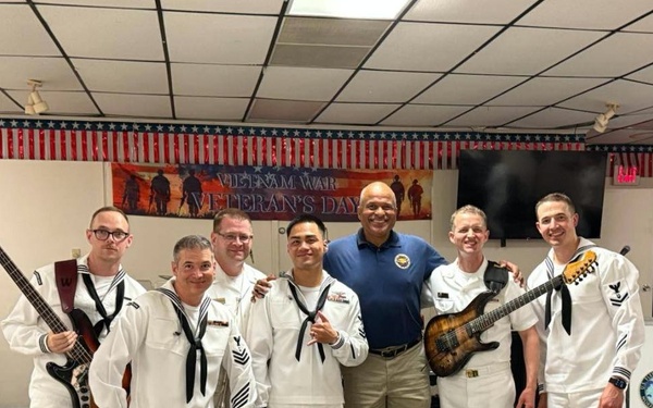 The U.S. Fleet Forces Rock Band with CWO5(Ret.) Carl Brashear