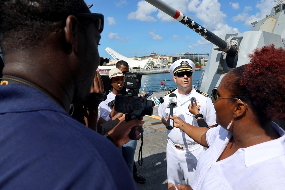 USS Gravely Makes Port Call in Bahamas