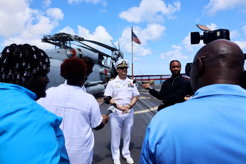 USS Gravely Makes Port Call in Bahamas