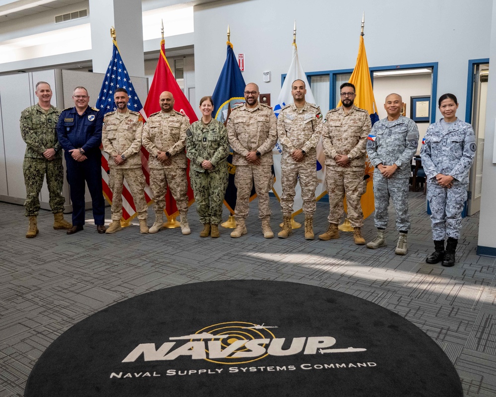 NAVSUP hosts international officers attending post-MBA ILEAD program through Navy Supply Corps School