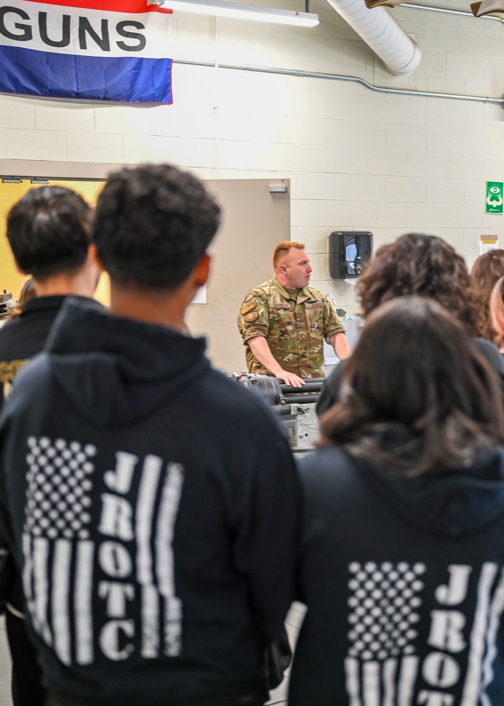 104th Fighter Wing hosts Springfield Central High School AFJROTC group for base tour