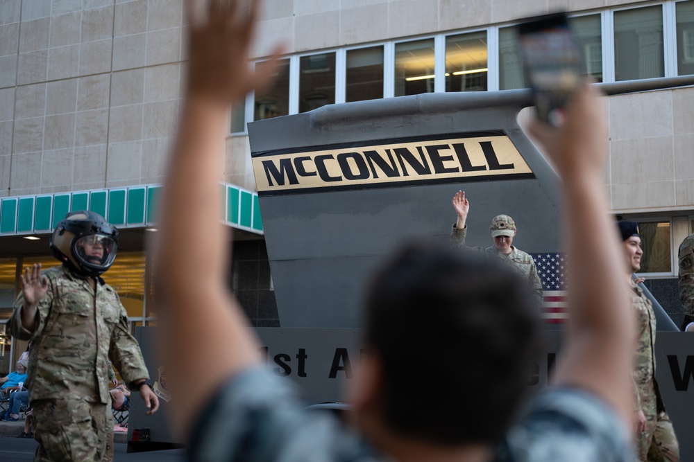 McConnell walks at Sundown