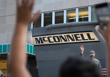 McConnell walks at Sundown