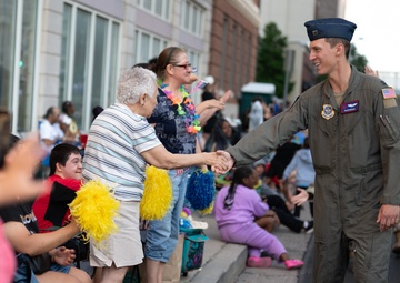 McConnell walks at Sundown