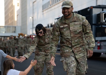 McConnell walks at Sundown