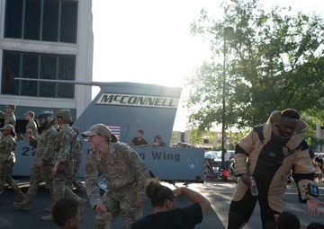 McConnell walks at Sundown