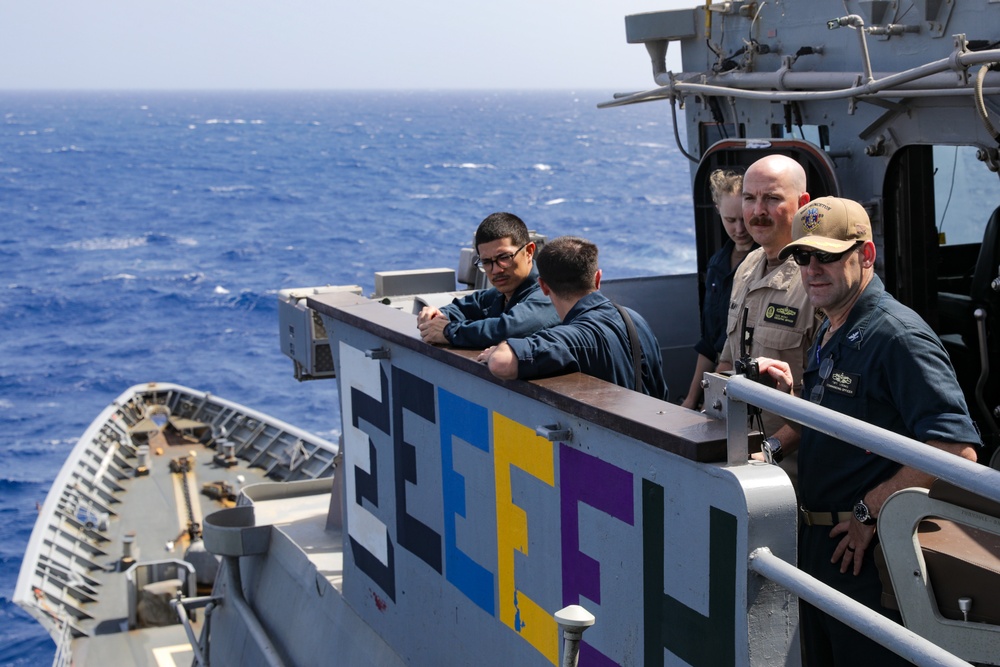 USS Princeton conducts operations in the U.S. Central Command area of responsibility as part of the Carl Vinson Carrier Strike Group