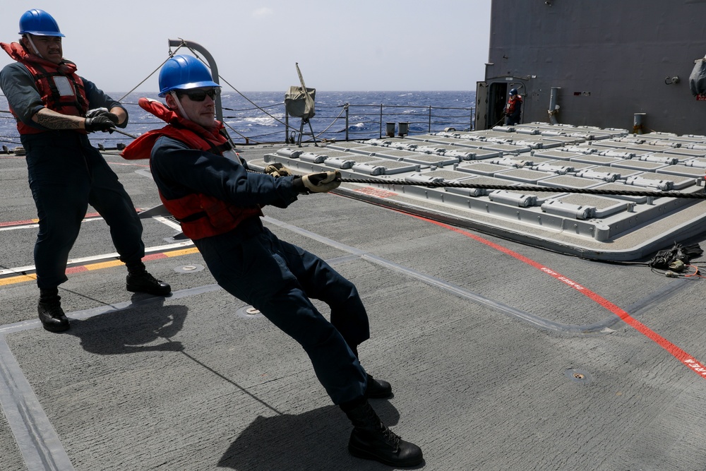 USS Princeton conducts operations in the U.S. Central Command area of responsibility as part of the Carl Vinson Carrier Strike Group