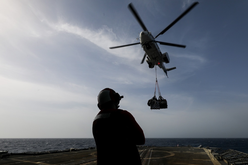 USS Princeton conducts operations in the U.S. Central Command area of responsibility as part of the Carl Vinson Carrier Strike Group