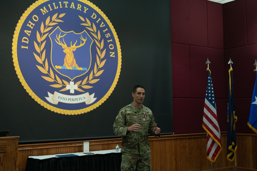 Capt. Nebeker awarded 2024 Meritorious Service Medal for Outstanding Guardsman