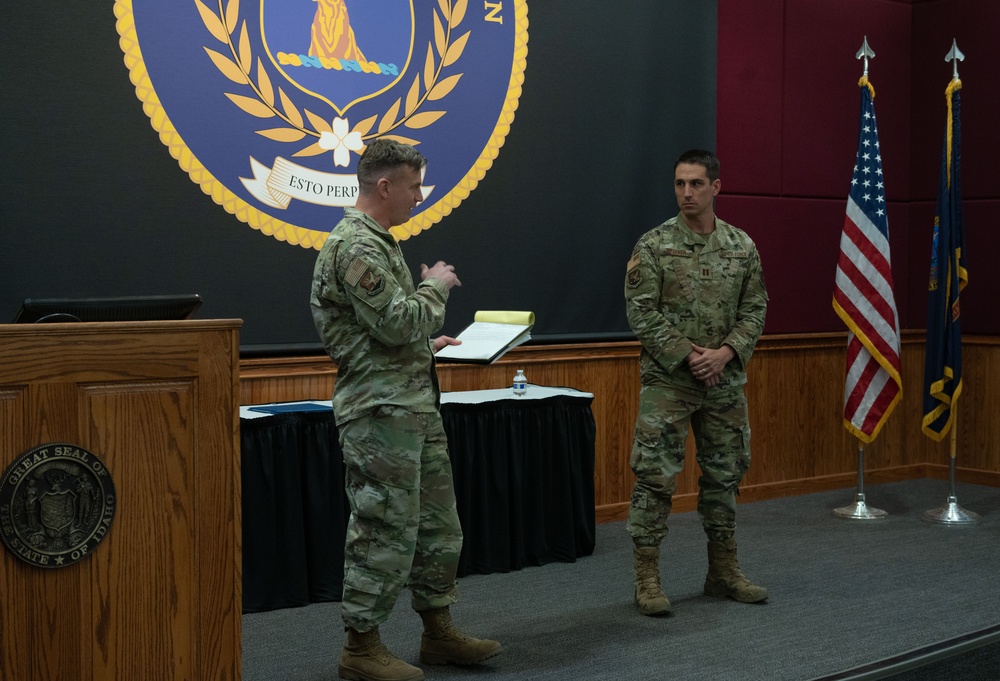 Capt. Nebeker awarded 2024 Meritorious Service Medal for Outstanding Guardsman