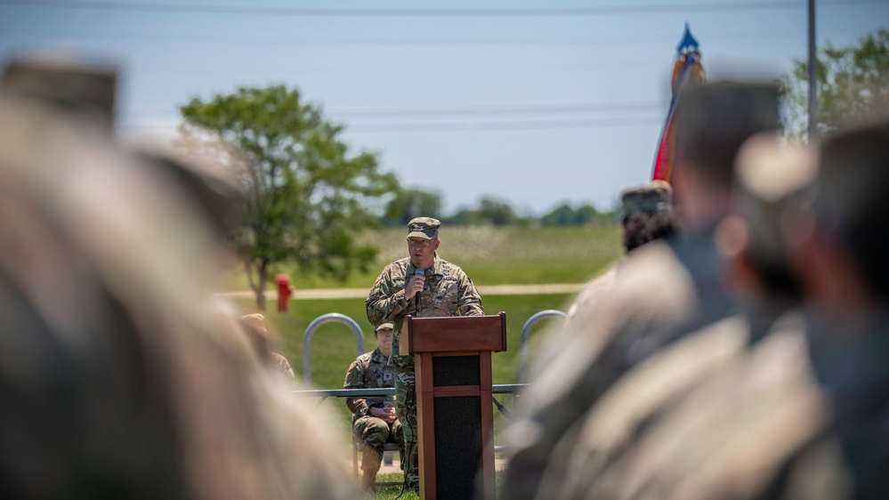 Mattoon Command Sergeant Major Relinquishes Responsibility of 404th MEB