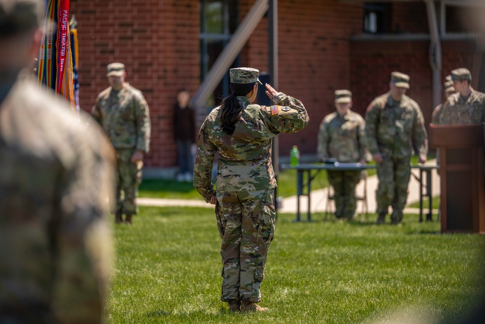 Mattoon Command Sergeant Major Relinquishes Responsibility of 404th MEB