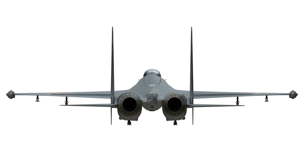 Shenyang J-11 Back Orthographic View Redo