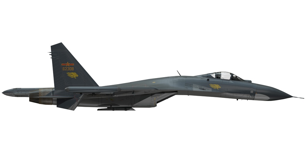 Shenyang J-11 Right Side Orthographic View Redo