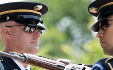 41st Sergeant of the Guard at the Tomb of the Unknown Soldier Sgt. 1st Class Andrew Jay Conducts His Last Walk at the Tomb of the Unknown Soldier