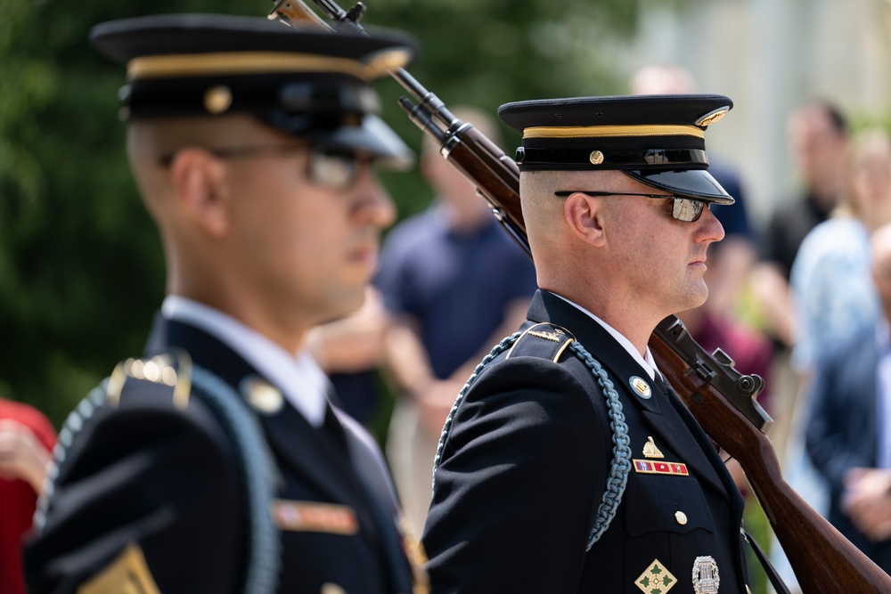41st Sergeant of the Guard at the Tomb of the Unknown Soldier Sgt. 1st Class Andrew Jay Conducts His Last Walk at the Tomb of the Unknown Soldier