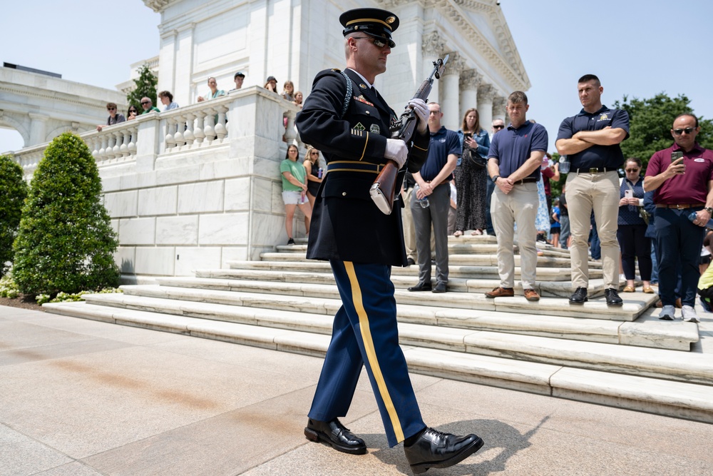 41st Sergeant of the Guard at the Tomb of the Unknown Soldier Sgt. 1st Class Andrew Jay Conducts His Last Walk at the Tomb of the Unknown Soldier