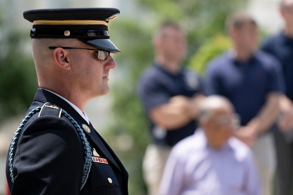 41st Sergeant of the Guard at the Tomb of the Unknown Soldier Sgt. 1st Class Andrew Jay Conducts His Last Walk at the Tomb of the Unknown Soldier