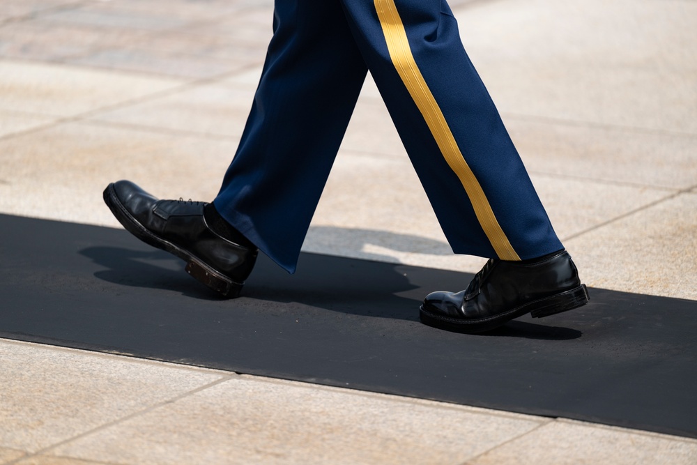 41st Sergeant of the Guard at the Tomb of the Unknown Soldier Sgt. 1st Class Andrew Jay Conducts His Last Walk at the Tomb of the Unknown Soldier