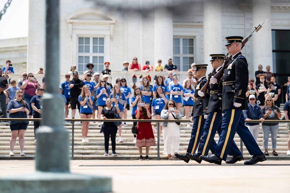 41st Sergeant of the Guard at the Tomb of the Unknown Soldier Sgt. 1st Class Andrew Jay Conducts His Last Walk at the Tomb of the Unknown Soldier