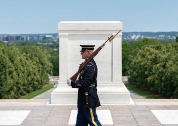 41st Sergeant of the Guard at the Tomb of the Unknown Soldier Sgt. 1st Class Andrew Jay Conducts His Last Walk at the Tomb of the Unknown Soldier