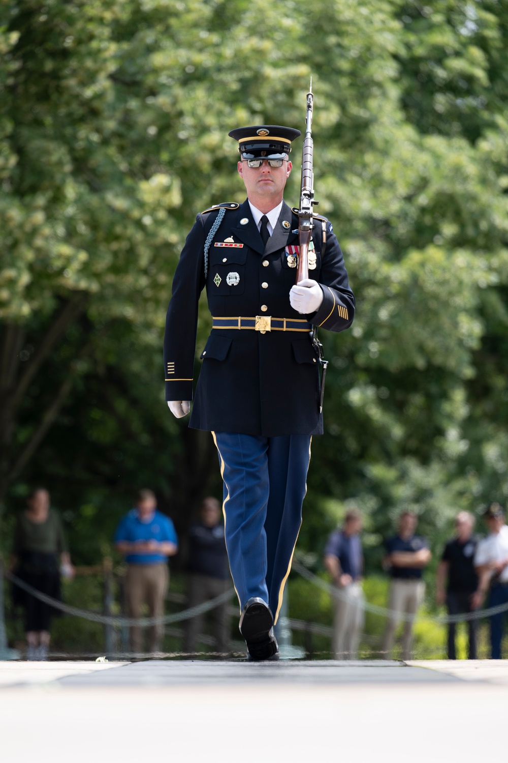 41st Sergeant of the Guard at the Tomb of the Unknown Soldier Sgt. 1st Class Andrew Jay Conducts His Last Walk at the Tomb of the Unknown Soldier