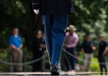 41st Sergeant of the Guard at the Tomb of the Unknown Soldier Sgt. 1st Class Andrew Jay Conducts His Last Walk at the Tomb of the Unknown Soldier