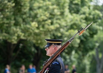 41st Sergeant of the Guard at the Tomb of the Unknown Soldier Sgt. 1st Class Andrew Jay Conducts His Last Walk at the Tomb of the Unknown Soldier