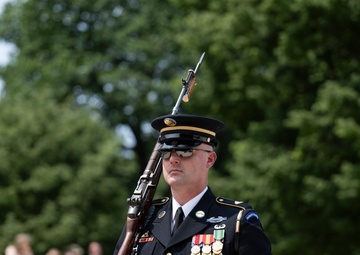 41st Sergeant of the Guard at the Tomb of the Unknown Soldier Sgt. 1st Class Andrew Jay Conducts His Last Walk at the Tomb of the Unknown Soldier